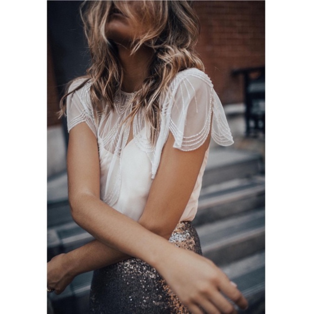 NWT! Sold Out! Anthropologie Jenny Yoo Gleam Capelet
